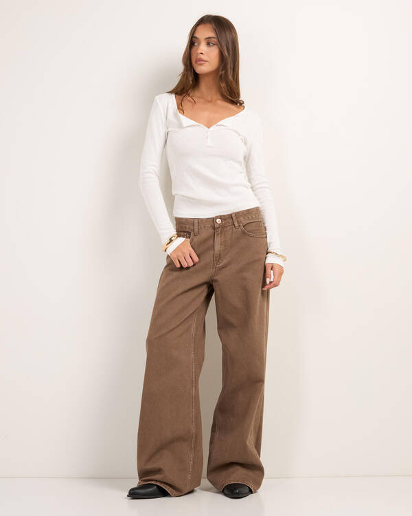 DESU Soho Wide Leg Jeans for Womens