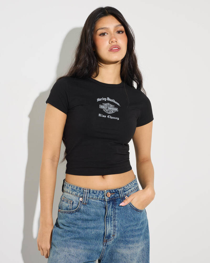 Kiss Chacey Harley Davidson Brake Baby T-Shirt for Womens