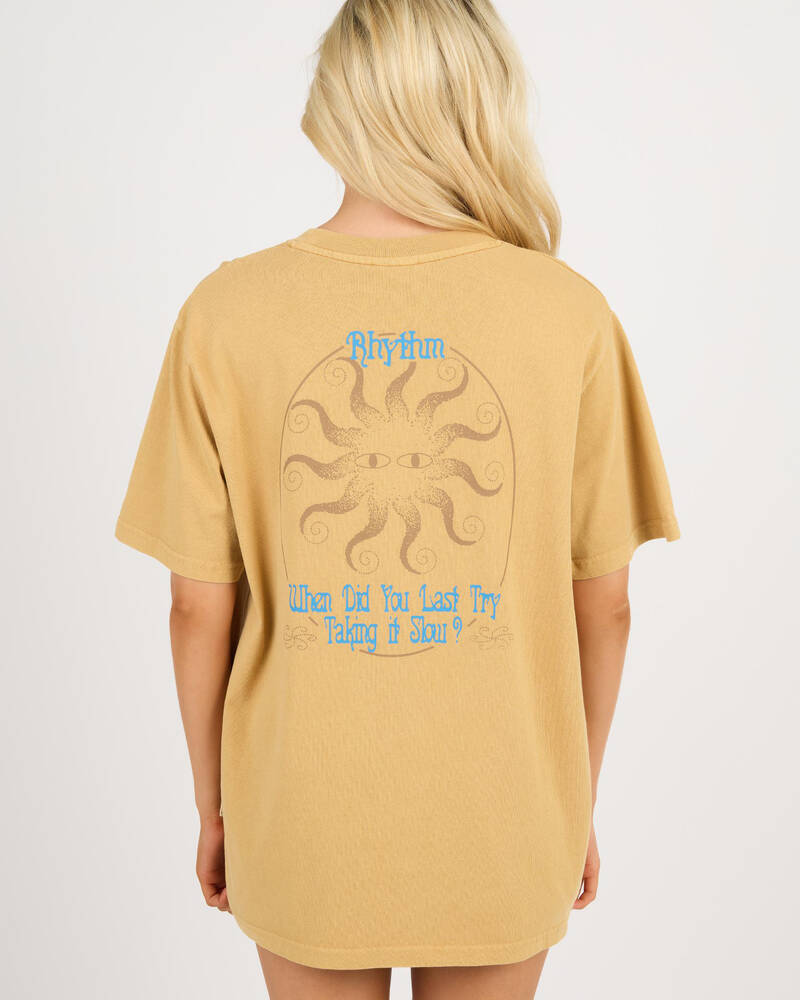 Rhythm Sun Vintage T-Shirt for Womens