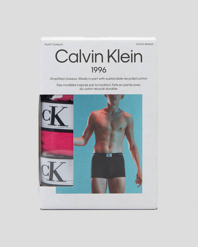 Calvin Klein 1996 Trunks 3 Pack for Mens