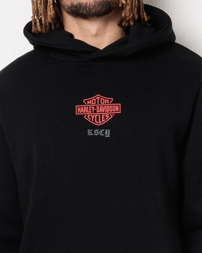 Kiss Chacey Harley-Davidson Powertrain Layered Hoodie for Mens