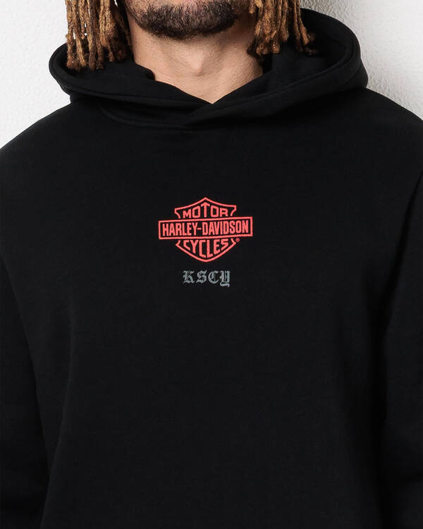 Kiss Chacey Harley-Davidson Powertrain Layered Hoodie for Mens