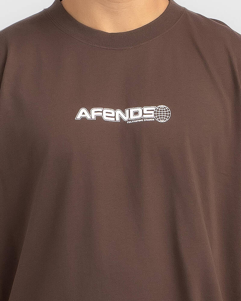 Shop Afends Pilot T-Shirt In Coffee - Fast Shipping & Easy Returns ...