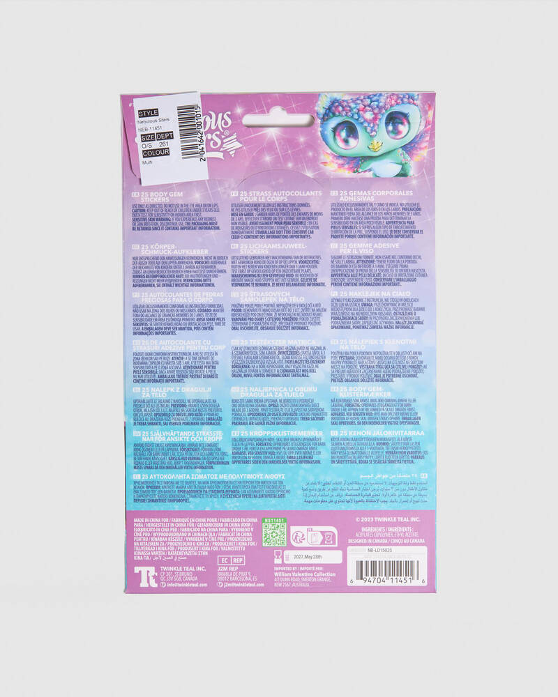 Nebulous Stars Body Gem Tattoo for Womens