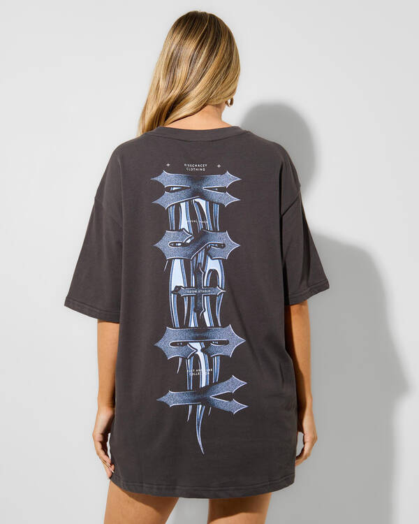 Kiss Chacey Collapse Box Fit T-Shirt for Womens