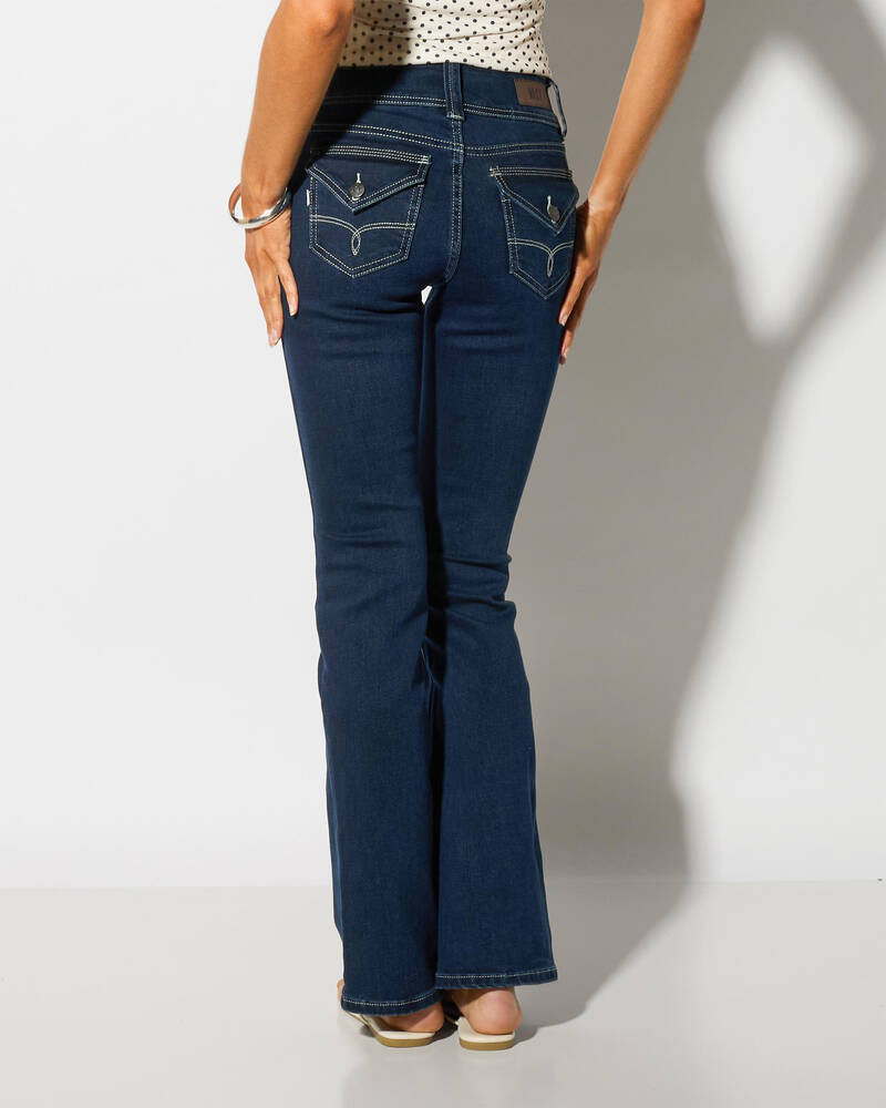 DESU Jawbreaker Low Waist Flare Jeans for Womens