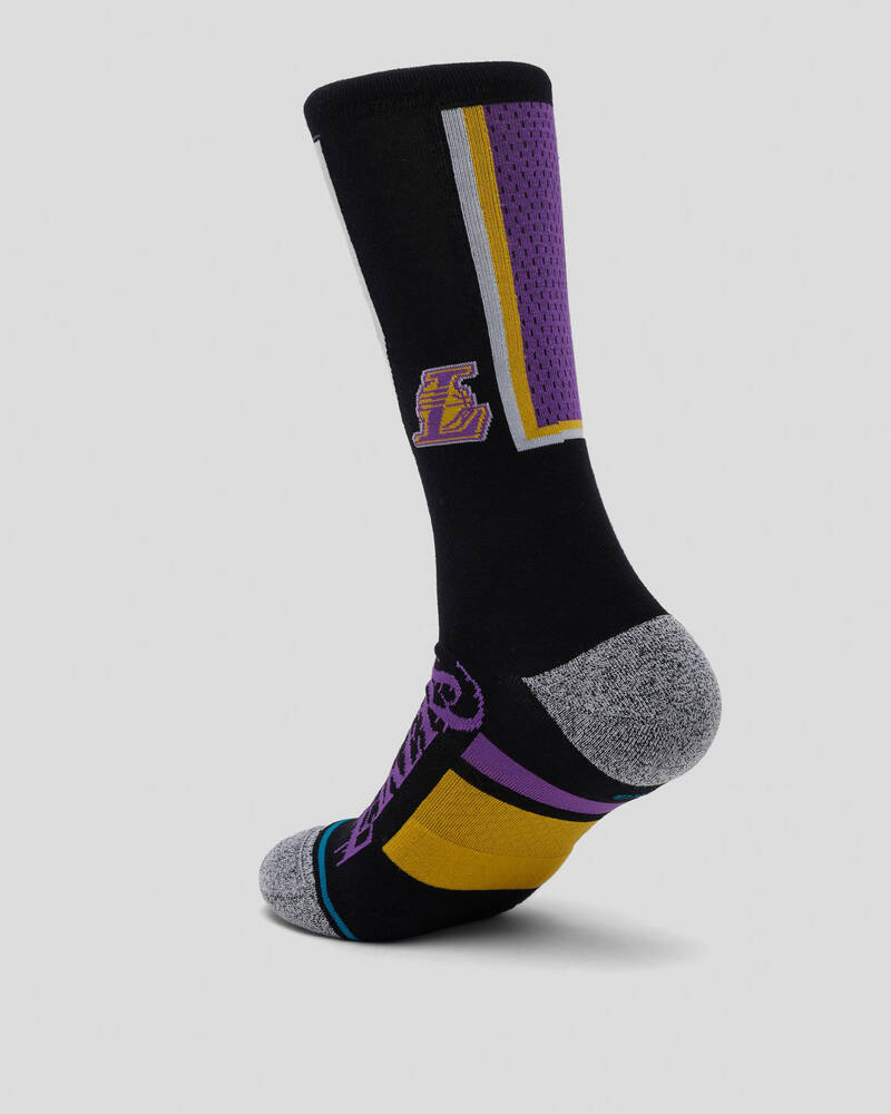 Stance Boys' Lakers Shortcut 2 Socks for Mens