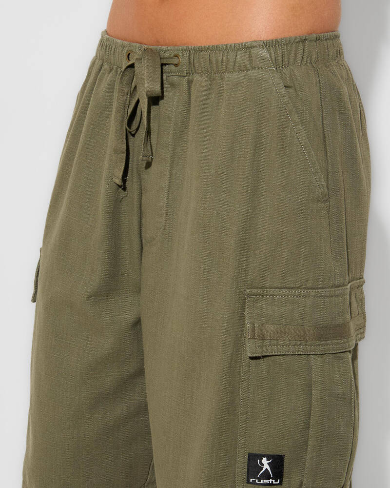 Rusty River Low Rise Baggy Cargo Shorts for Womens