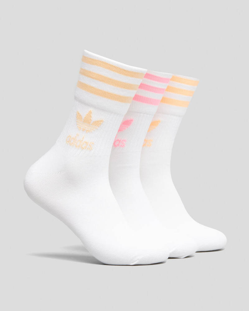 adidas Womens Mid Cut Crew Sock Pack for