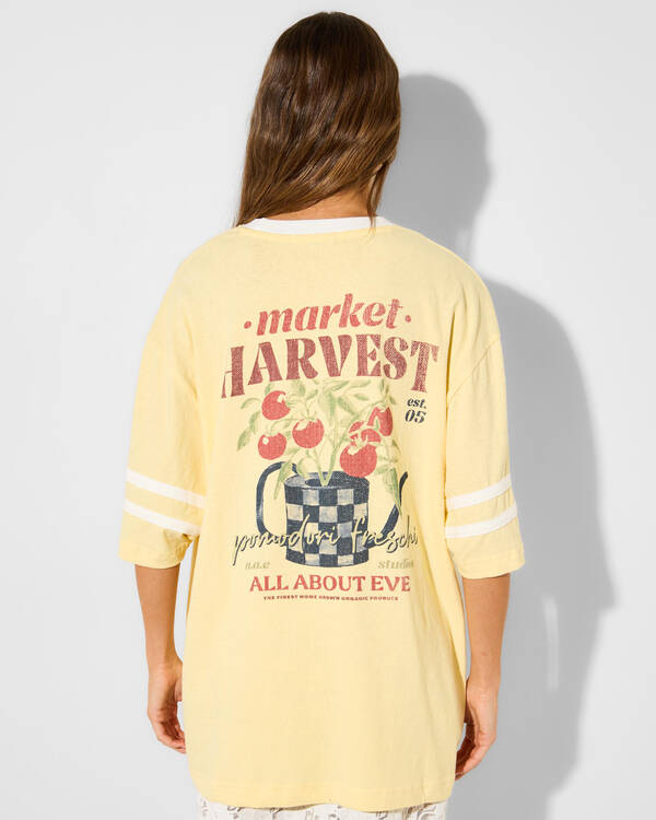 All About Eve Market Harvest Oversized T-Shirt for Womens