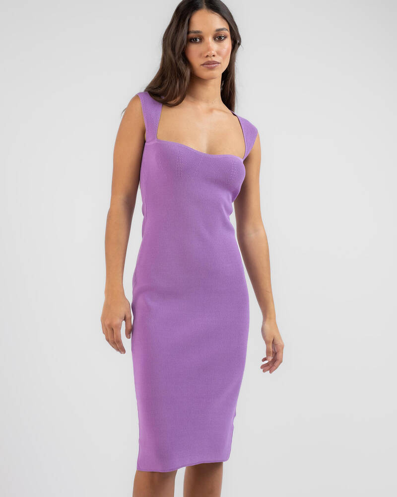 Morning Mist Lorrie Midi Dress for Womens