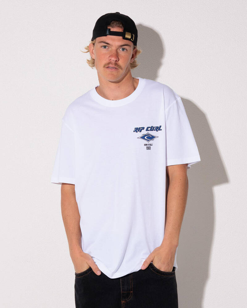 Rip Curl Fade Out Icon T-Shirt for Mens