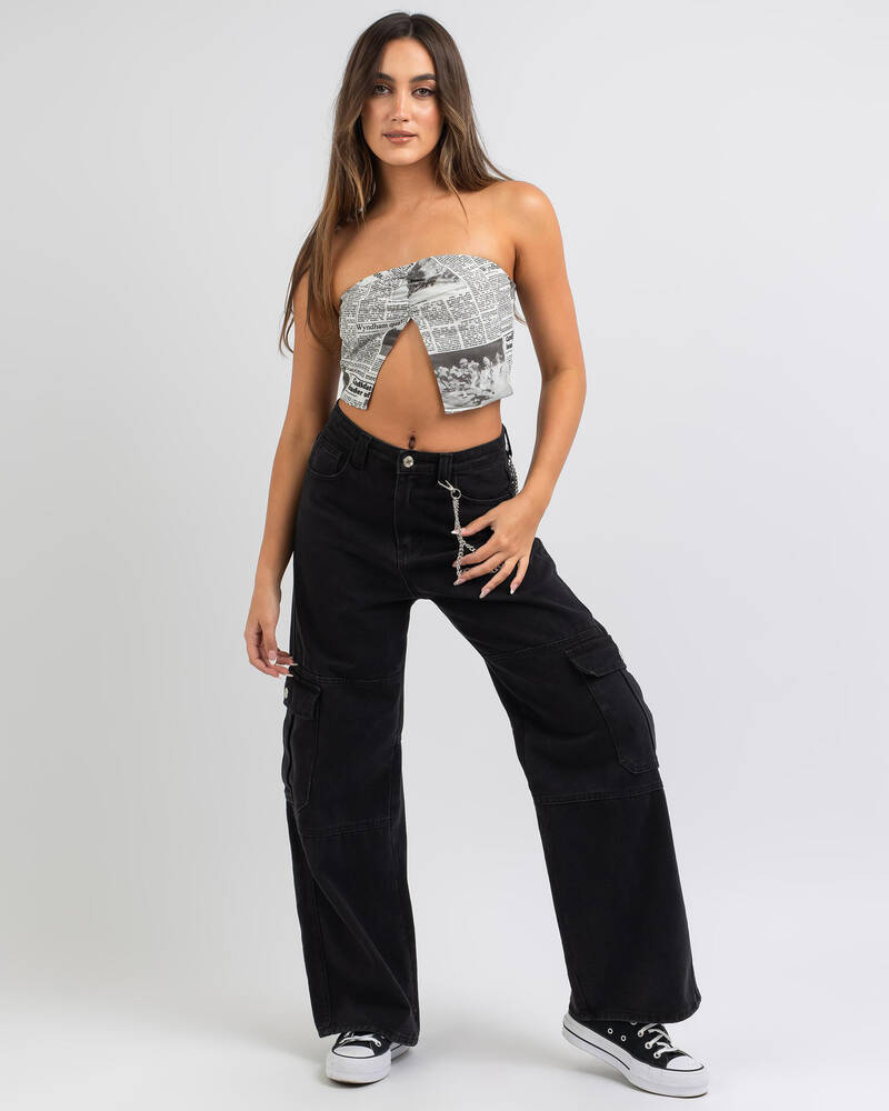 Luvalot Read About It Tube Top for Womens
