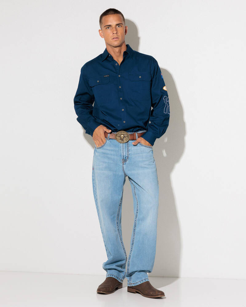 Ringers Western Granger Loose Straight Wide Jeans for Mens