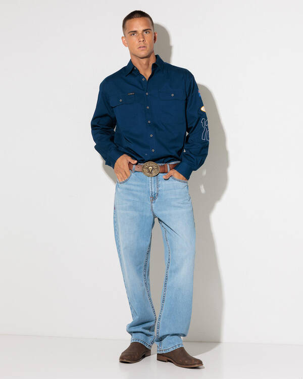 Ringers Western Granger Loose Straight Wide Jeans for Mens