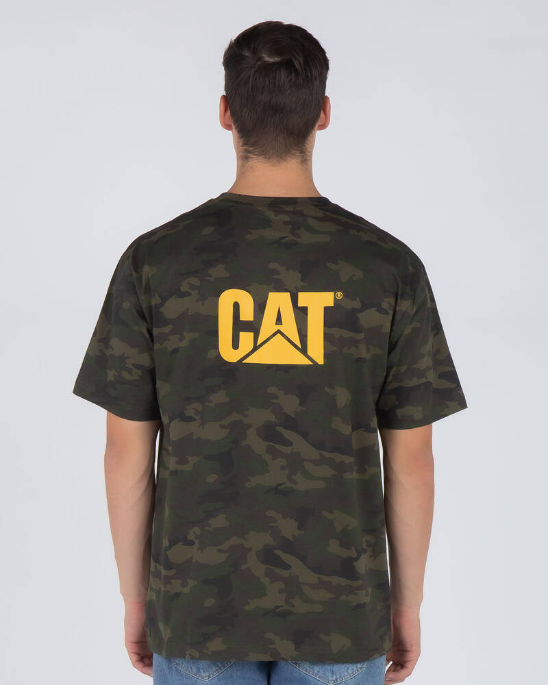 Cat Trademark Logo T-Shirt for Mens