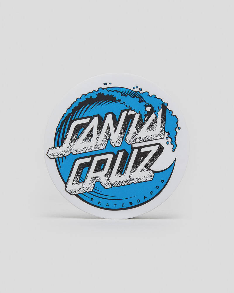 Santa Cruz Stipple Wave Dot 3" Sticker for Mens