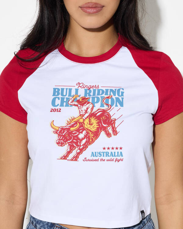 Ringers Western The Champion Raglan Baby T-Shirt for Womens