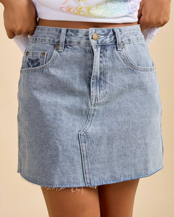 Rip Curl Tabby Denim Mini Skirt for Womens