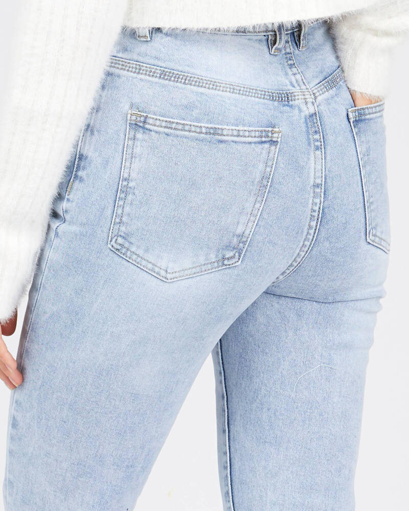 Ziggy Denim Hi Mum Straight Crop Jeans for Womens