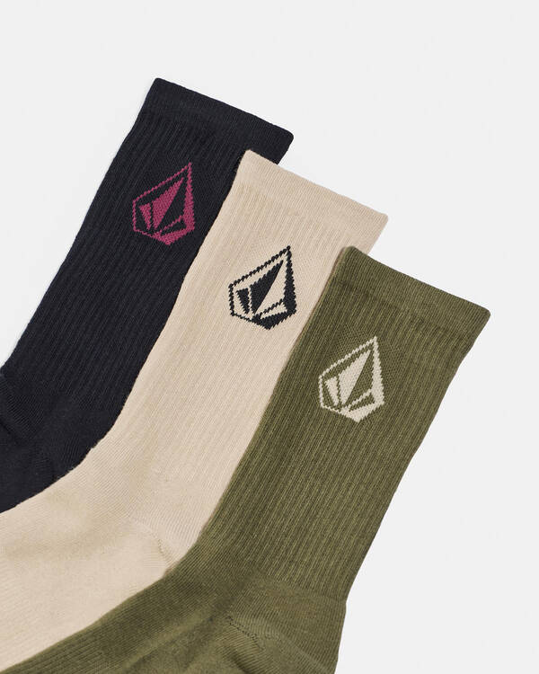 Volcom MFO Stone Socks 3 Pack for Mens