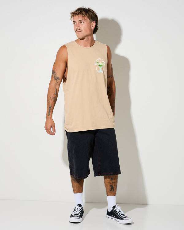 Salty Life Time Well Wasted Muscle Tank for Mens