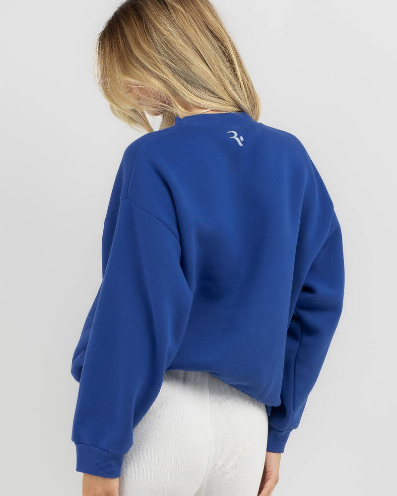 Rusty Signature Oversized Crewneck Sweatshirt for Womens