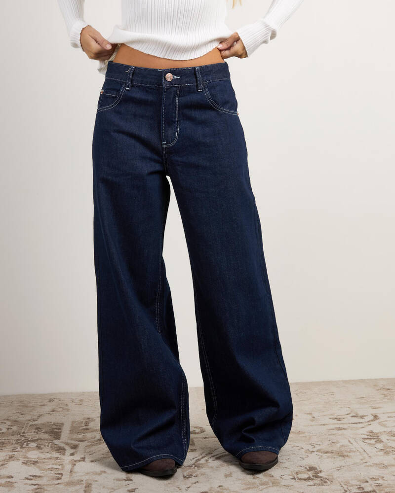 DESU Billie Wide Leg Jeans for Womens