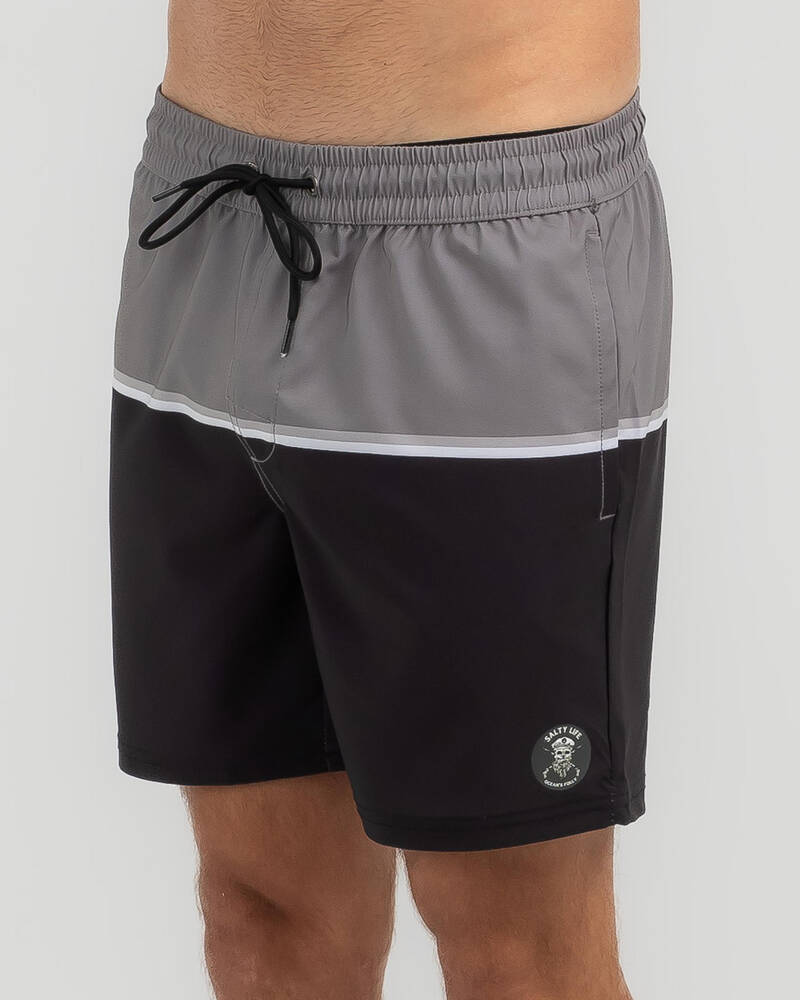 Salty Life Splinter Elastic Waist Shorts for Mens