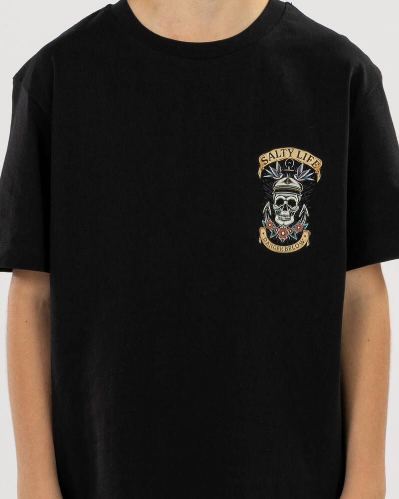 Salty Life Boys' Carrion Crown T-Shirt for Mens