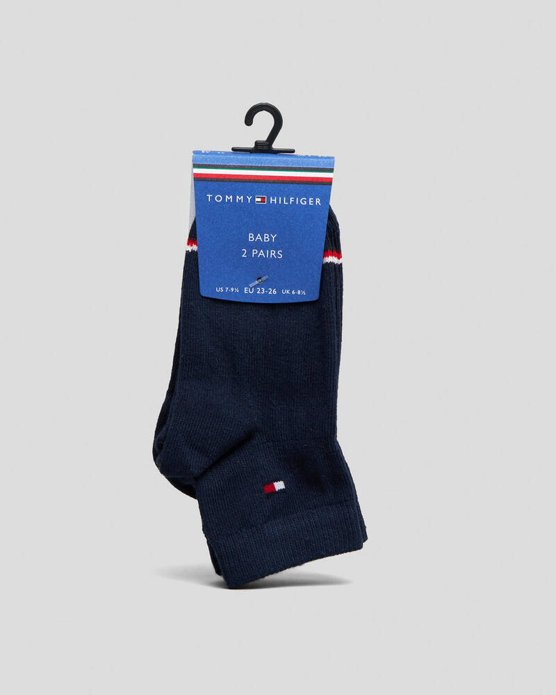 Tommy Hilfiger Toddlers' OC Ankle Socks 2 Pack for Mens