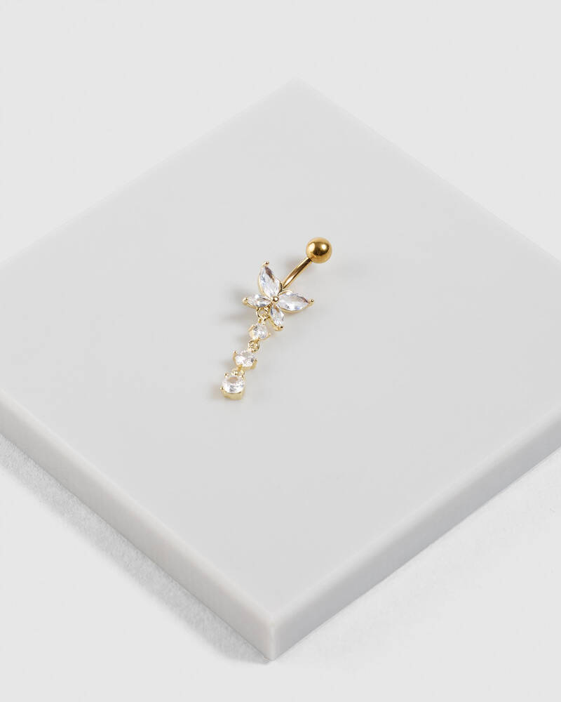 Karyn In LA Butterfly Belly Ring for Womens