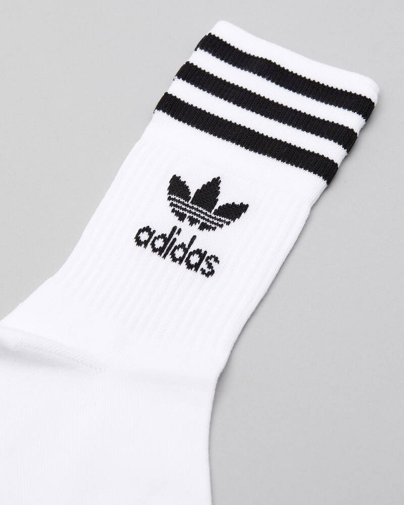 Adidas Mid Cut Crew Socks 3 Pack for Mens image number null