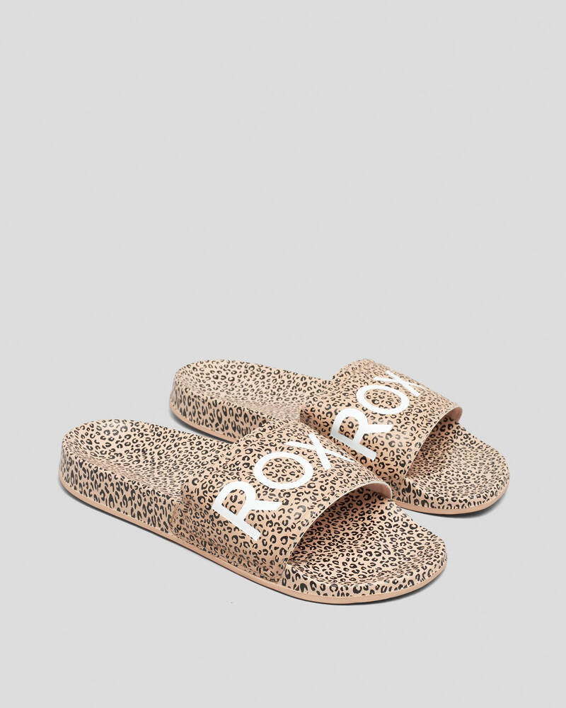 Roxy Slippy Printed Slide Sandals for Womens