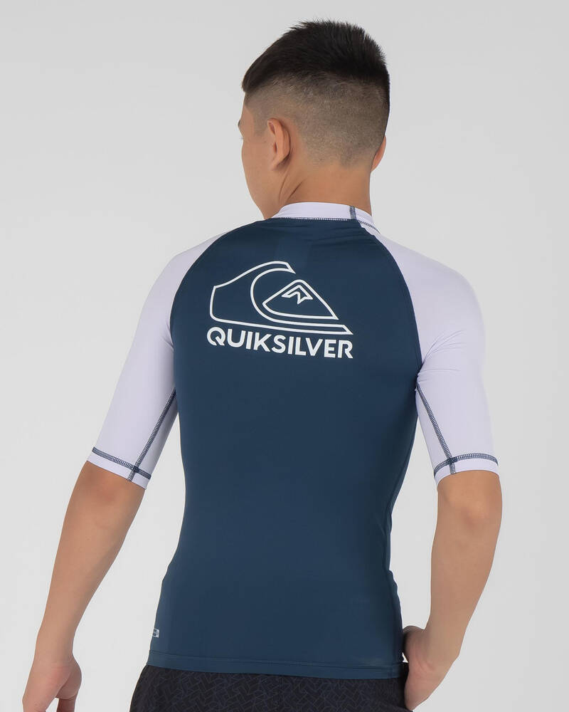 Quiksilver Boys' On Tour Short Sleeve Rash Vest for Mens