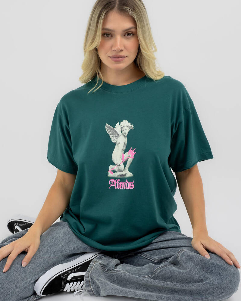 Afends Fight Or Flight Recycled Oversized T-Shirt for Womens