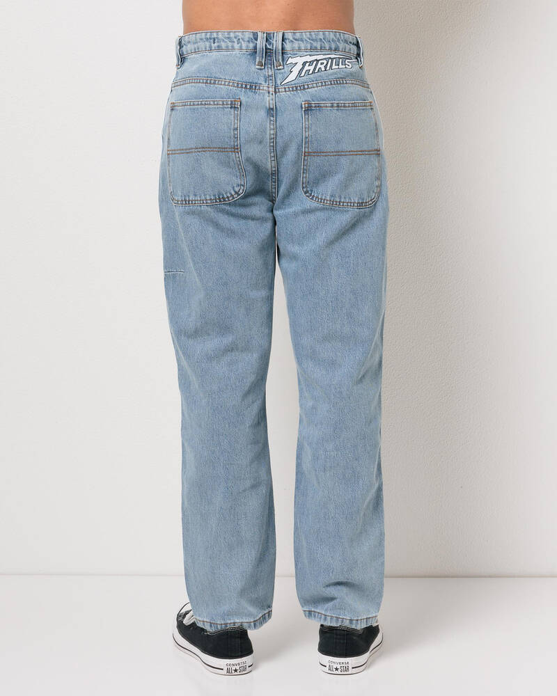 Thrills Heavy Voltage Slacker Relaxed Denim Jeans for Mens