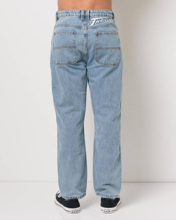 Thrills Heavy Voltage Slacker Relaxed Denim Jeans for Mens