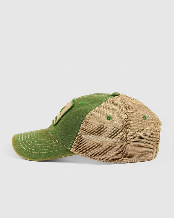 John Deere Stone Wash Trucker Cap for Mens