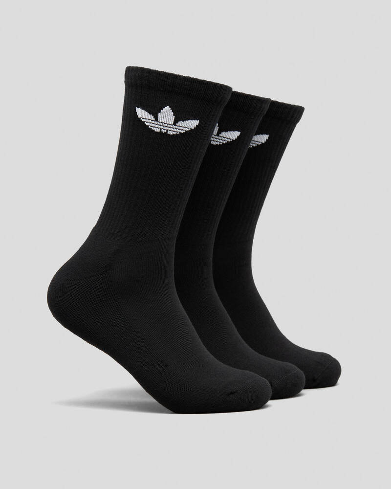 adidas Boys' Cushion Trefoil Crew Socks 3 Pack for Mens