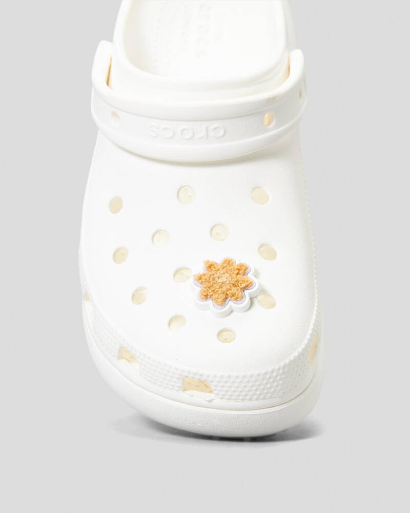 Crocs Tufted Tan Daisy Jibbitz for Unisex