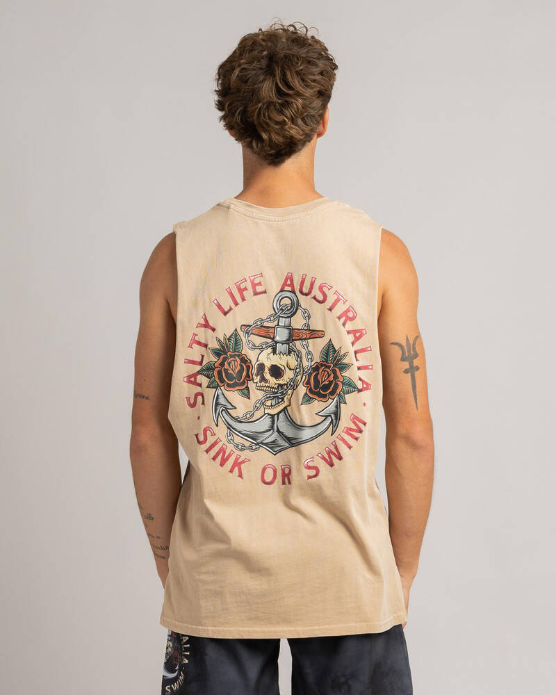 Salty Life Sink Or Swim Muscle Tank for Mens