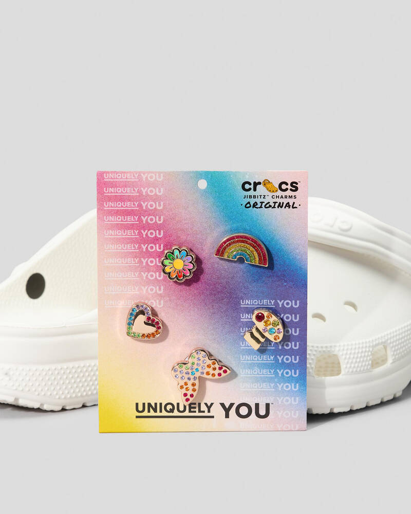 Crocs Rainbow Elevated Festival Jibbitz 5 Pack for Unisex