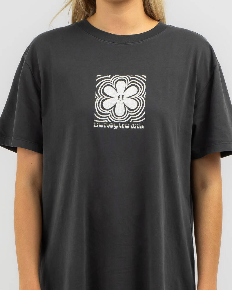 Hurley Checkers T-Shirt Dress for Womens