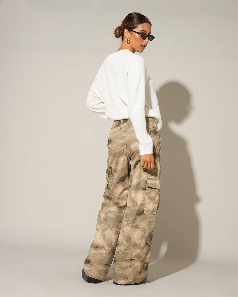 Rusty Camoozy Low Rise Pants for Womens