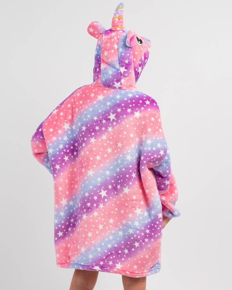Mooloola Girls' Unicorn Mini Hooded Blanket for Womens