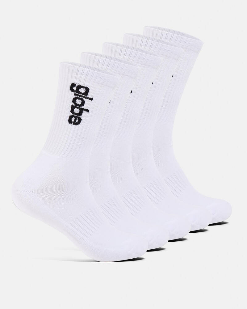 Globe O.G. Vert Logo HI Crew Socks 5 Pack for Mens