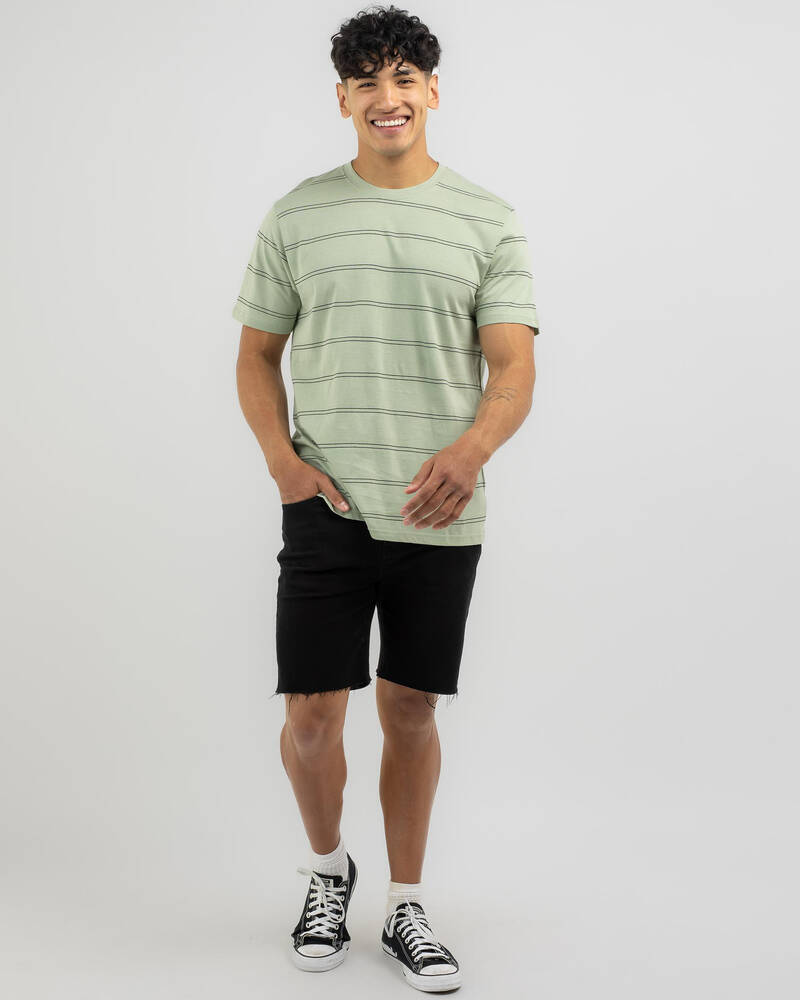 Rip Curl Plain Stripe T-Shirt for Mens