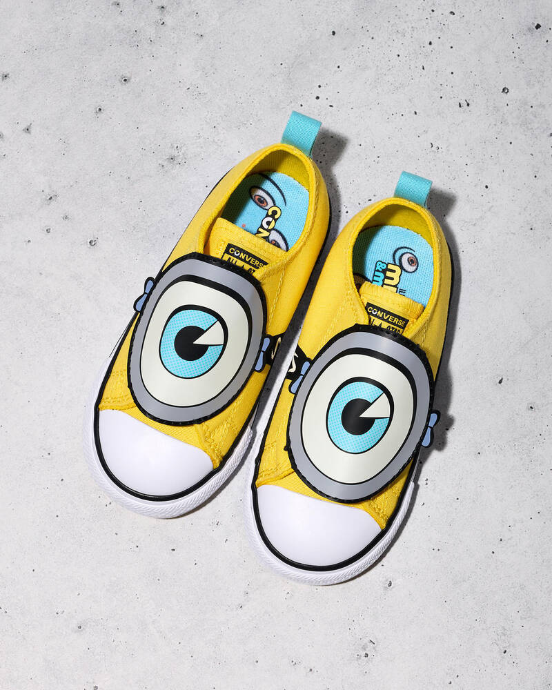 Converse Toddlers' Minions Chuck Taylor All Star One Strap Shoes for Unisex