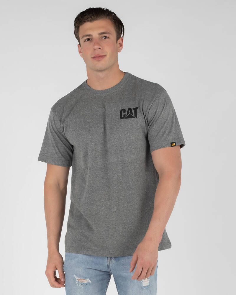 Cat Trademark Logo T-Shirt for Mens